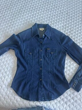 Pepe Jeans Dark Blue Denim Western Shirt Jacket